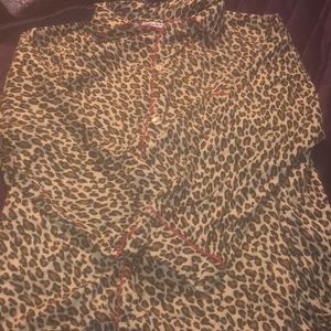 Cheetah print night gown two piece